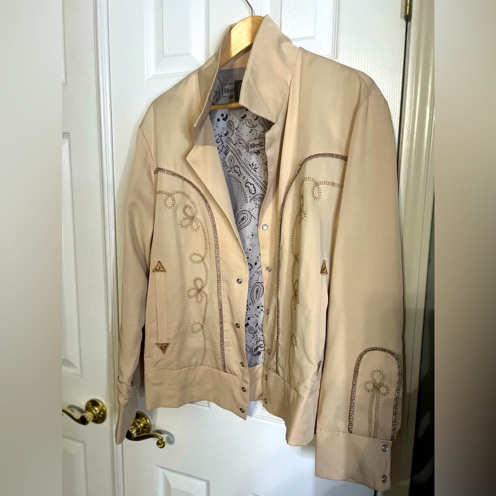 BOLERO MEN'S JACKET BEIGE size Large